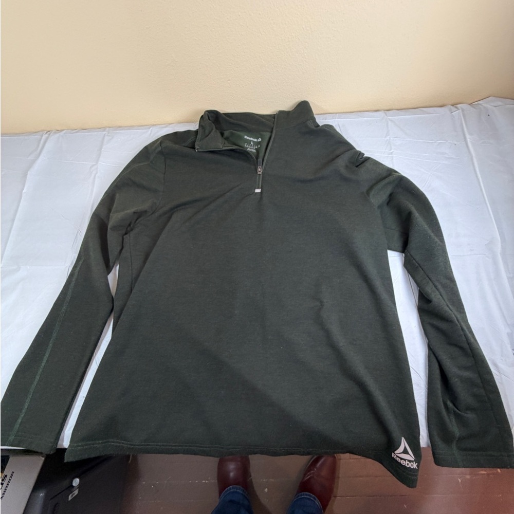 Reebok Men's Dark Green Zip-Up‎